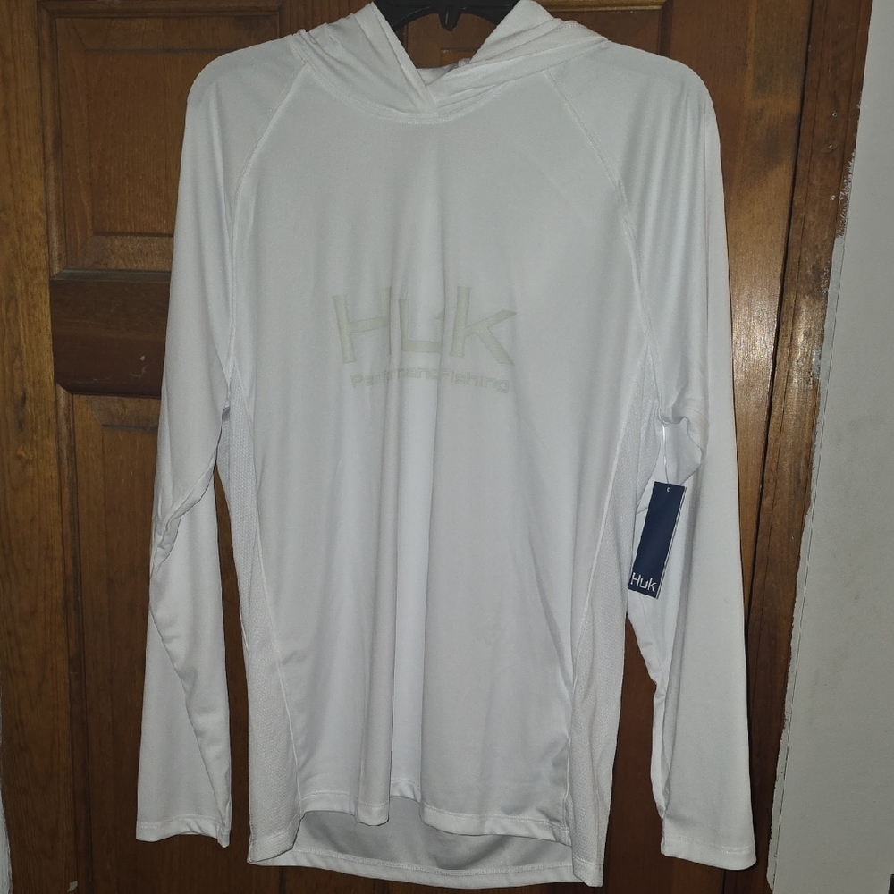 Huk White Performance Hoodie